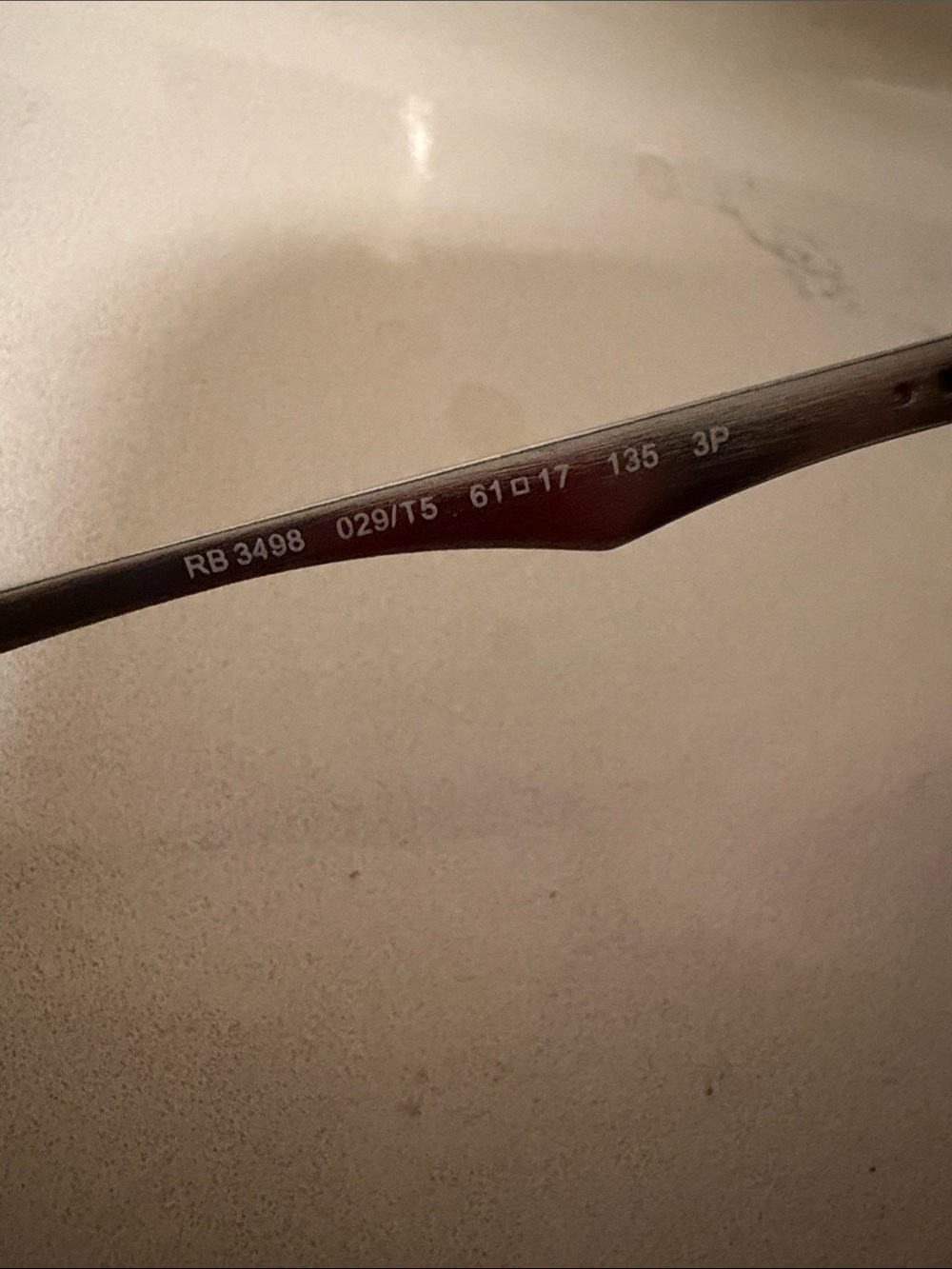 Ray-Ban RB3498 Sunglasses in Gunmetal With Gradient Brown Polarized Lens (NWOT) - Picture 7 of 12
